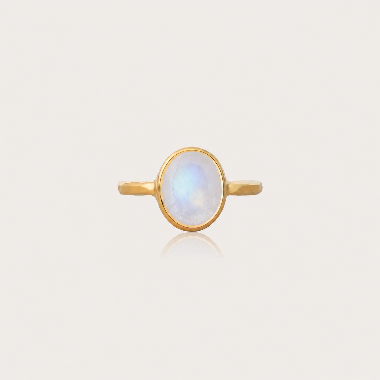Desire Spell Ring with Rainbow Moonstone