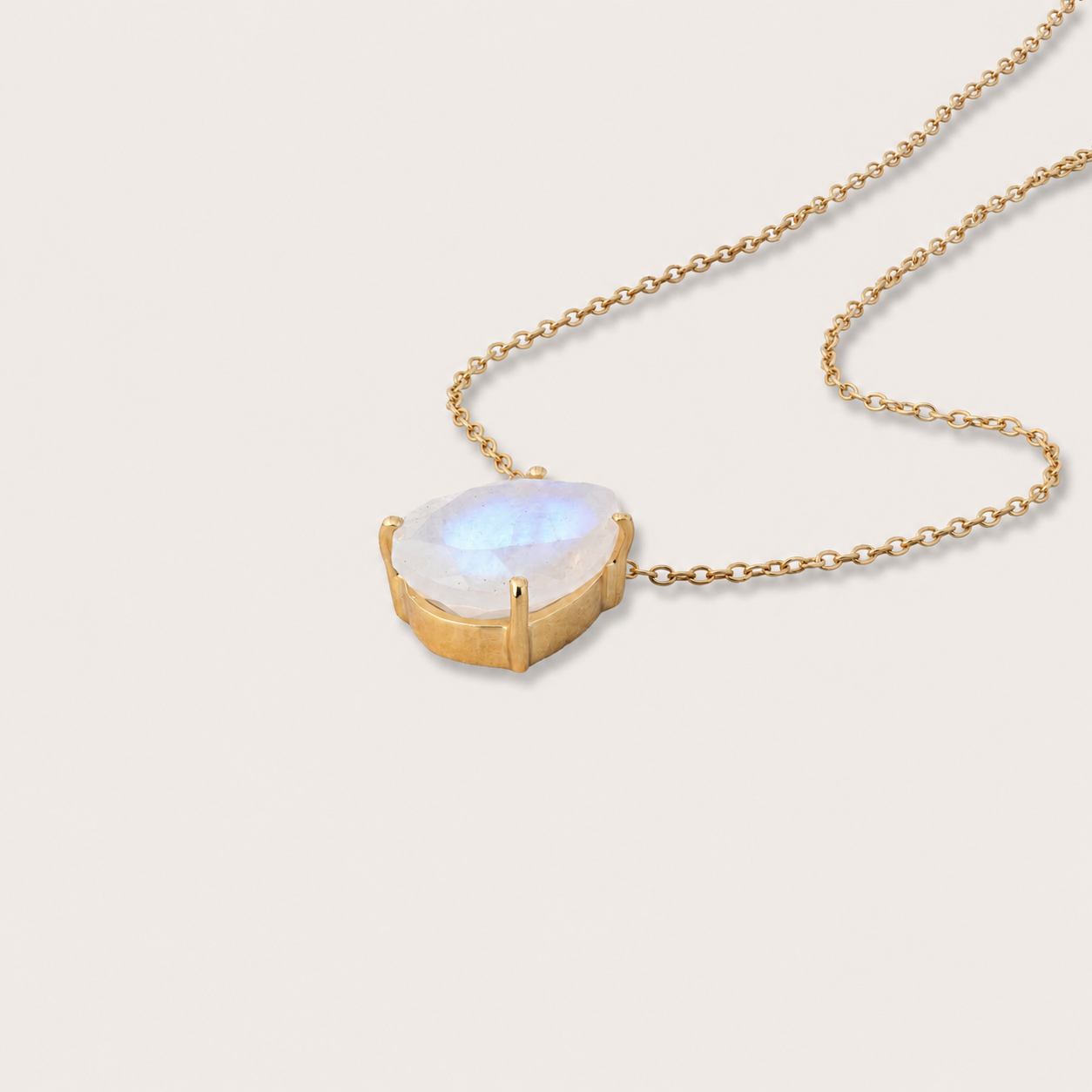 Tears of Aphrodite Necklace with Rainbow Moonstone