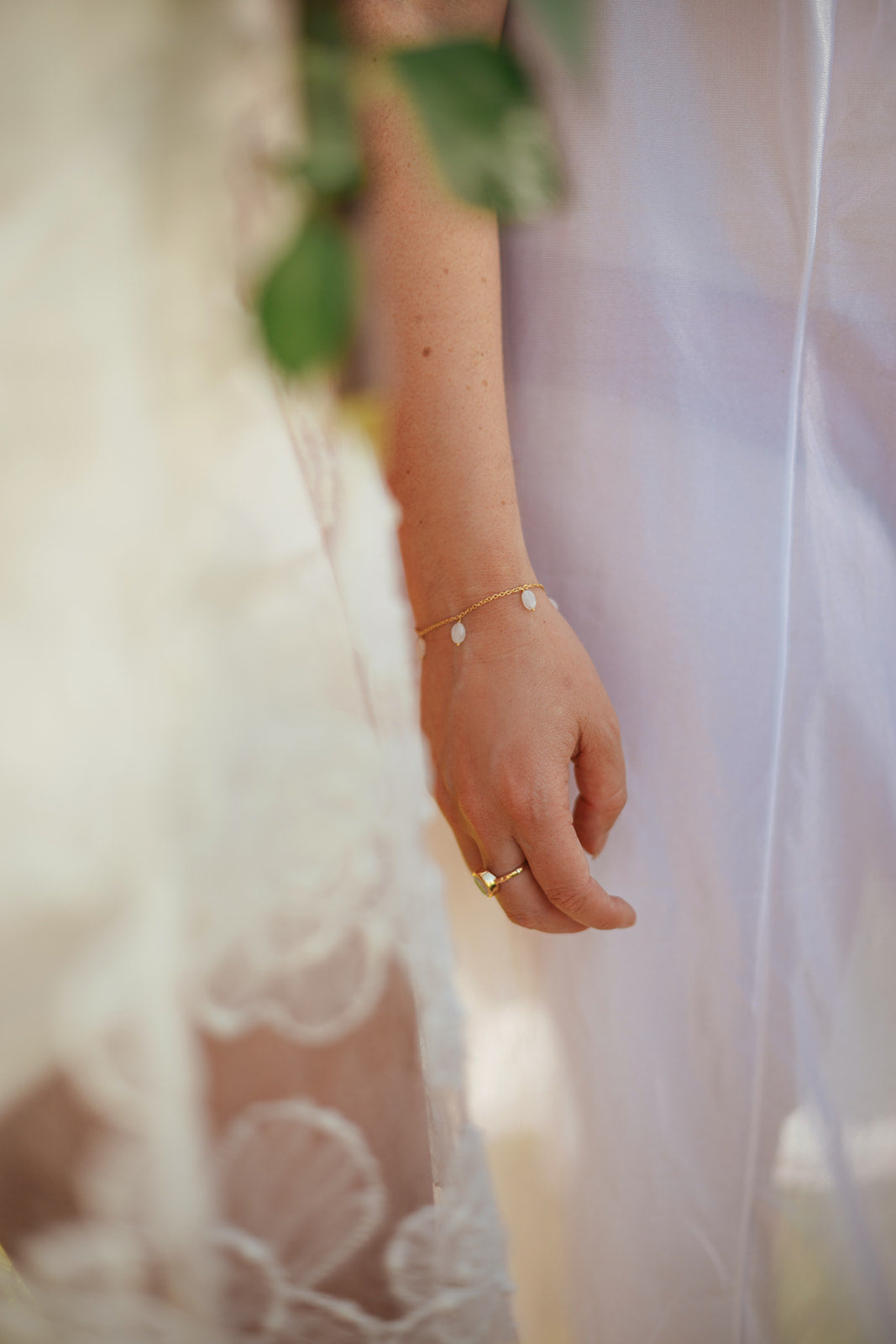 Drops of Desire Bracelet with Rainbow Moonstone