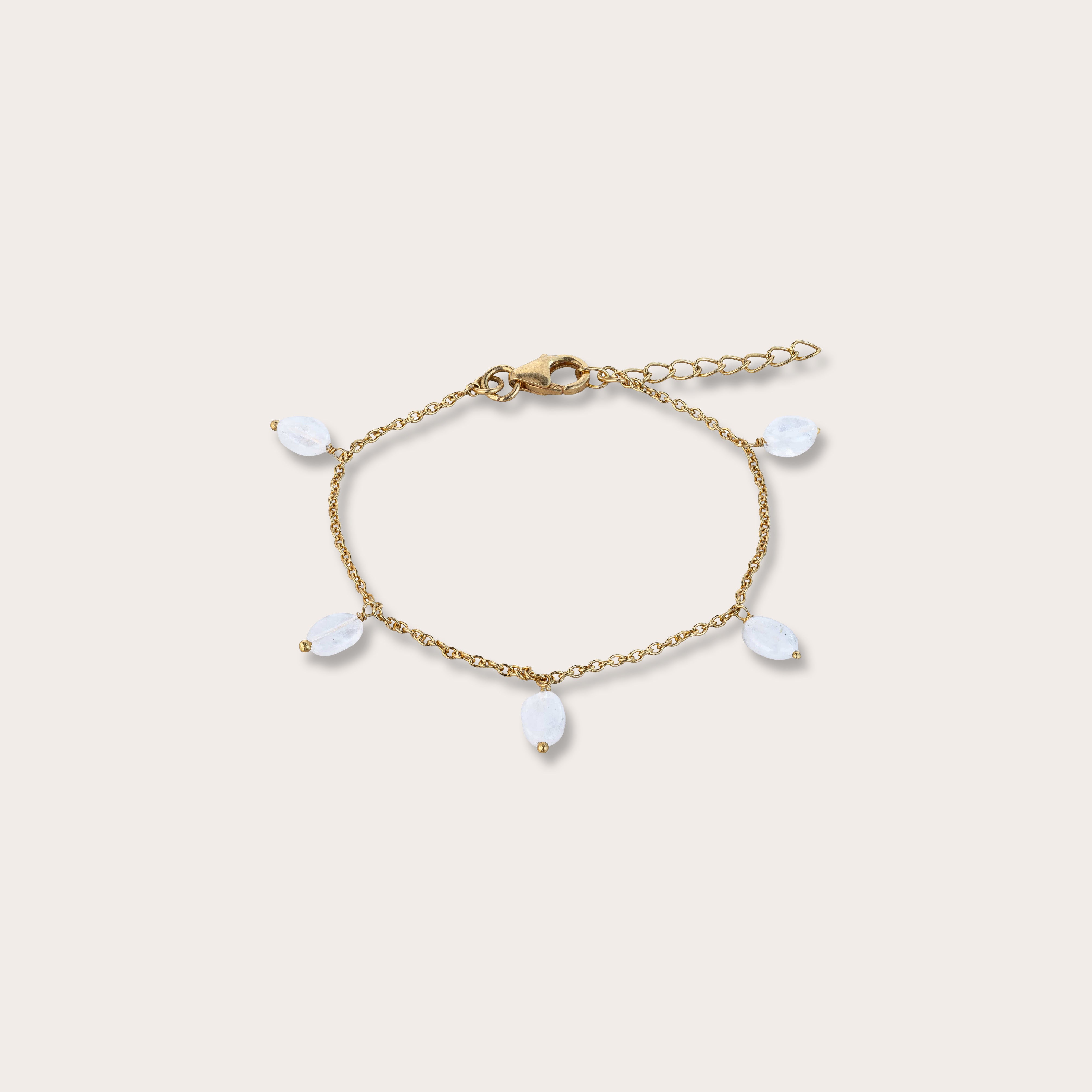 Drops of Desire Bracelet with Rainbow Moonstone